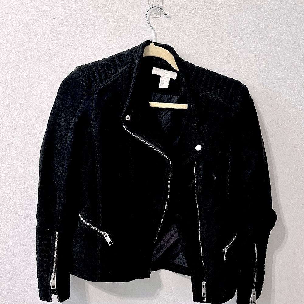 H&M suede Moro jacket size 6